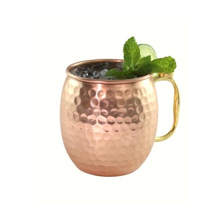 ZEES CREATIONS 30 oz Moscow Mule Copper Mug with Brass Handle &amp; Thumb Rest AC6005